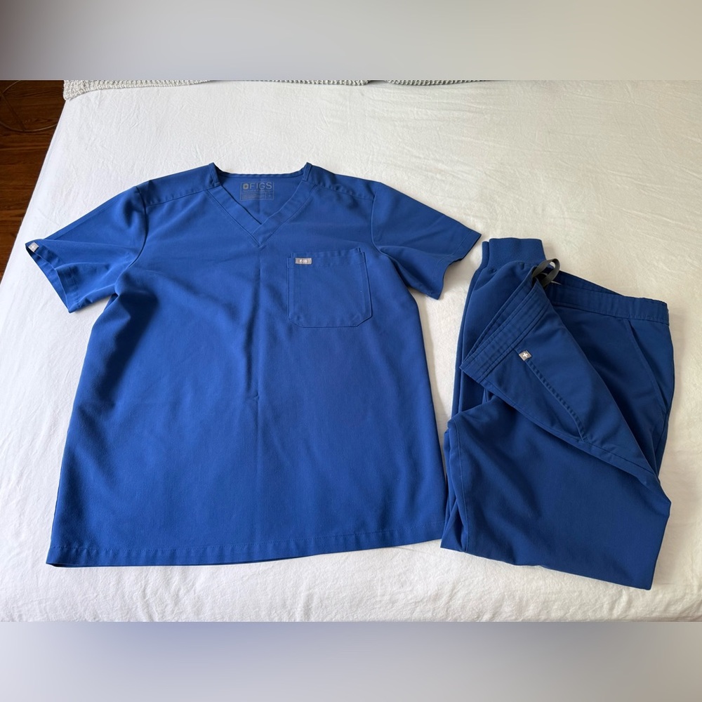 Figs Royal Blue Scrub Ensemble